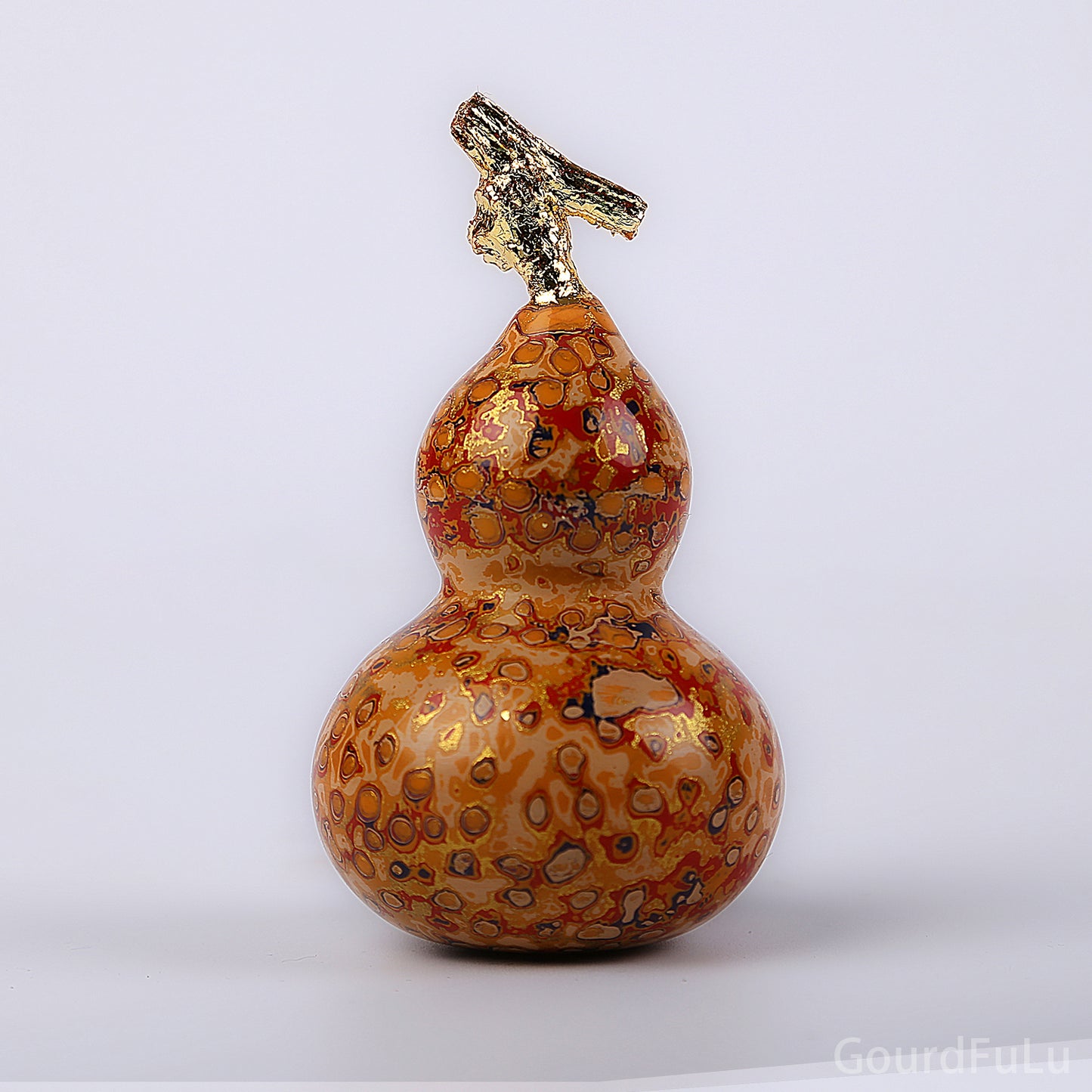 Handcrafted Chinese Traditional Lacquer Gourd - Made Using Ancient Techniques of Intangible Cultural Heritage - Unique Decor Piece