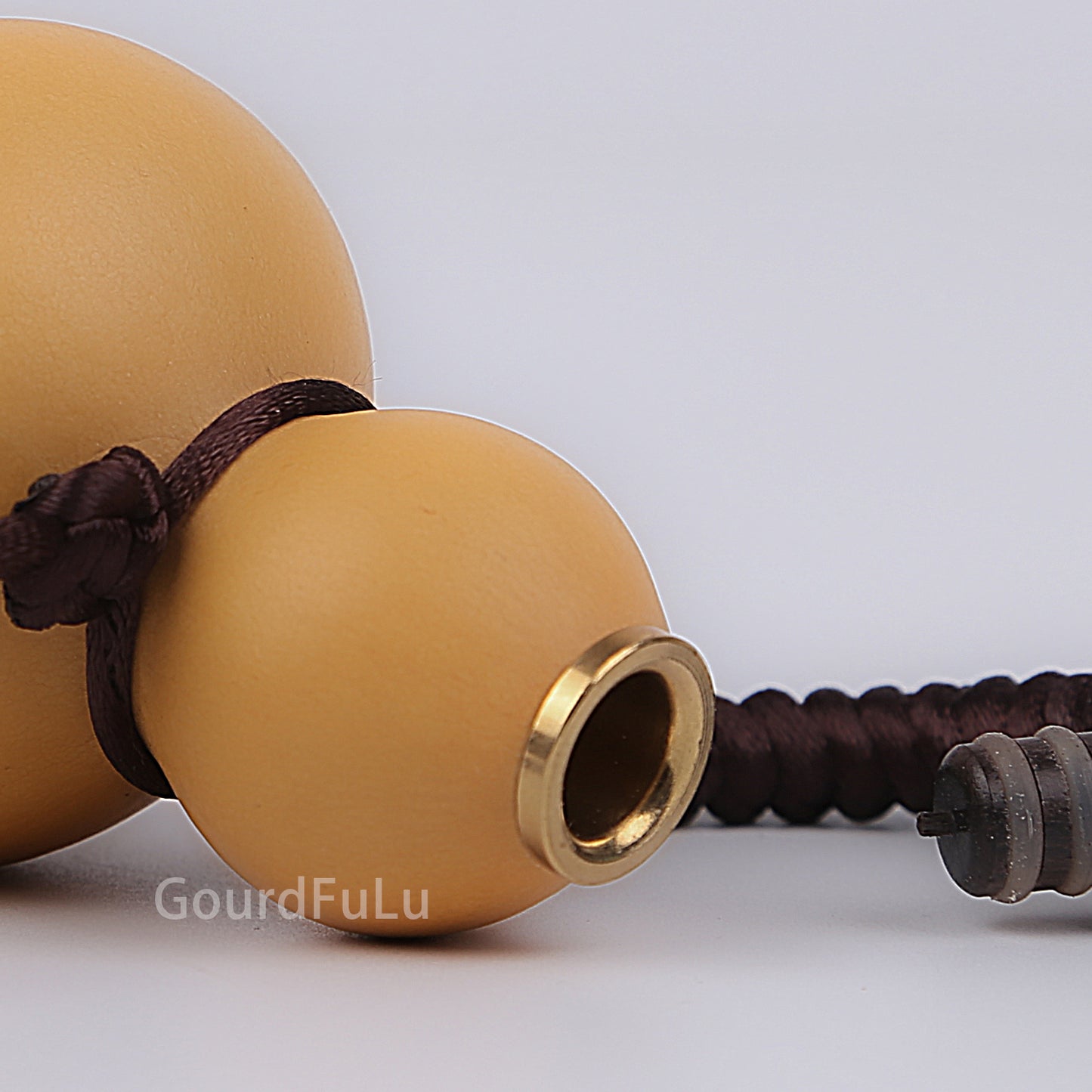 Natural Wine Gourd, Outdoor Portable Water Bottle with Stopper Chinese Feng Shui FuLu Gourd Ornament