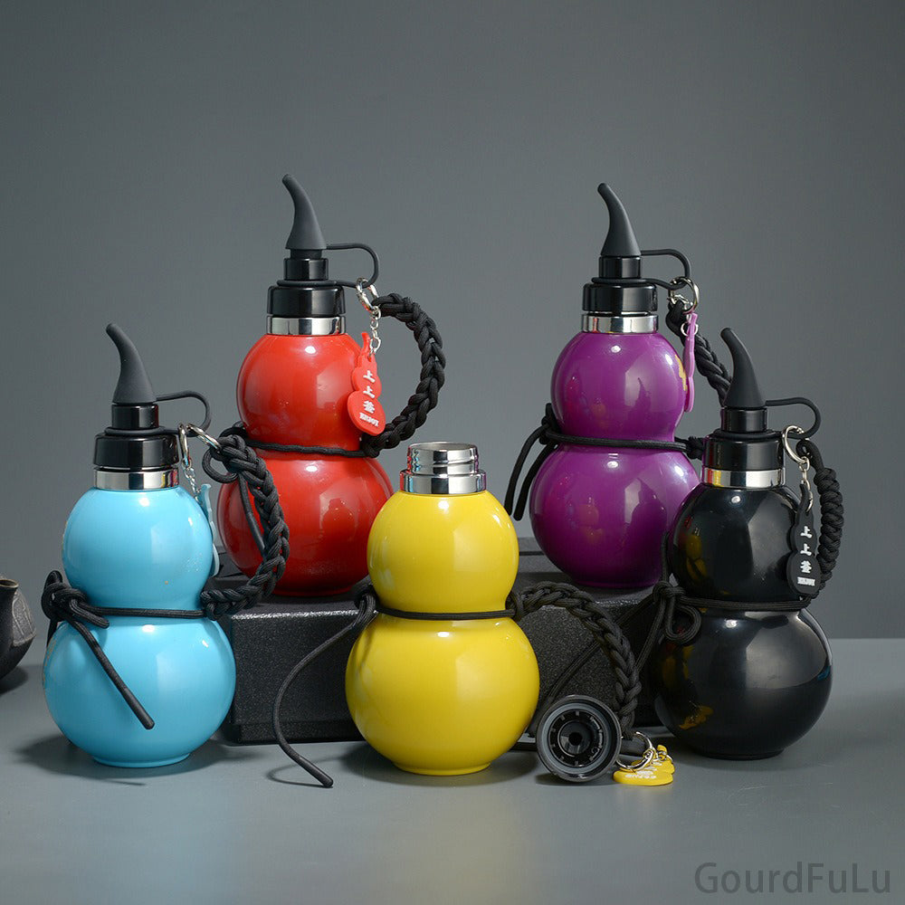 New explosive black myth Taiji gourd insulation cup, outdoor creative sports kettle, large-capacity portable water cups