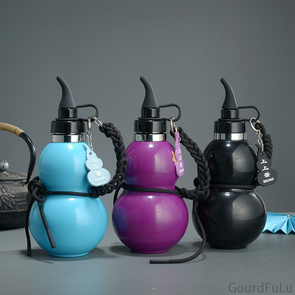 New explosive black myth Taiji gourd insulation cup, outdoor creative sports kettle, large-capacity portable water cups