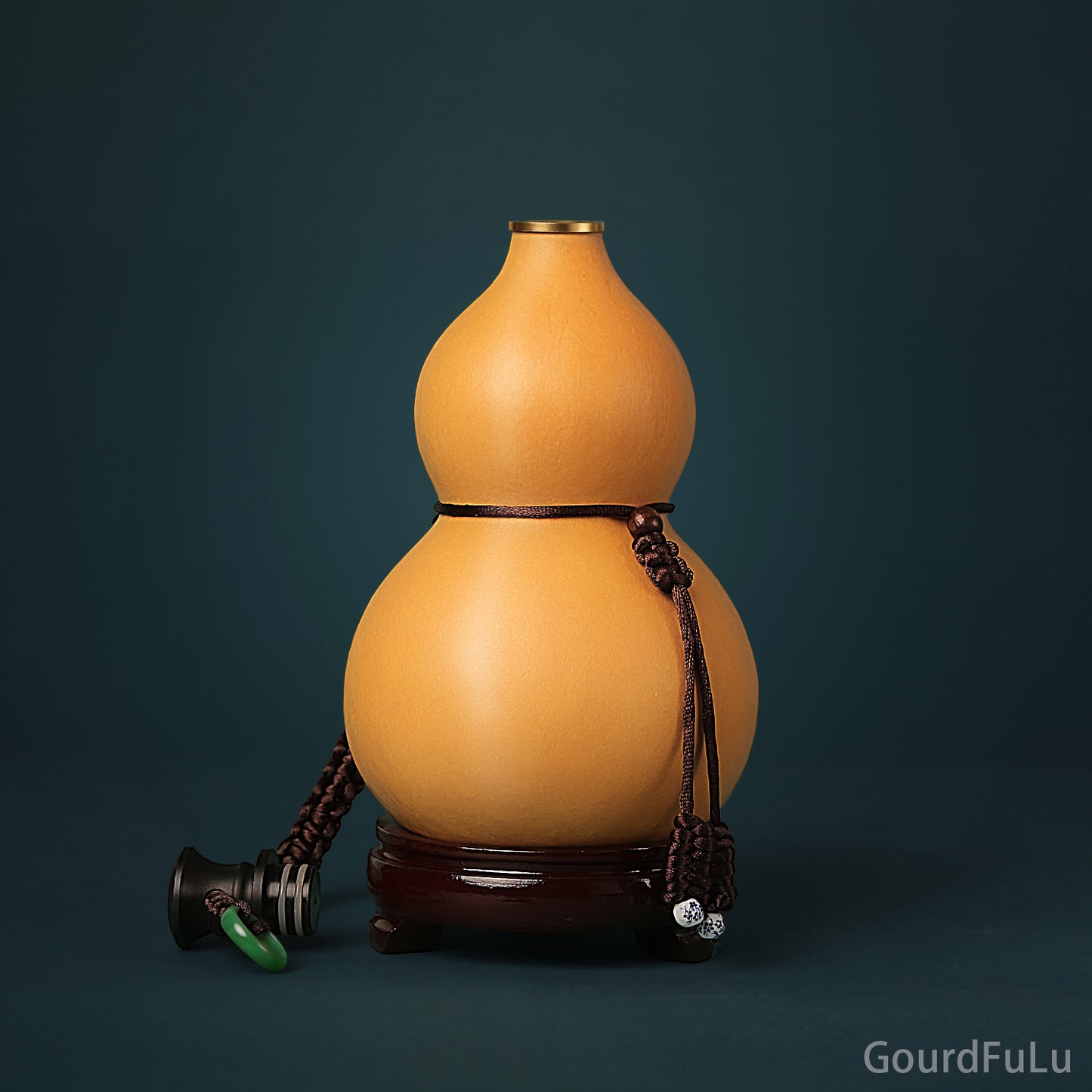 GMLFO Natural wine gourd open wine gourd filled with wine half a catty a catty beeswax seepage-proof kettle home furnishings carry-on