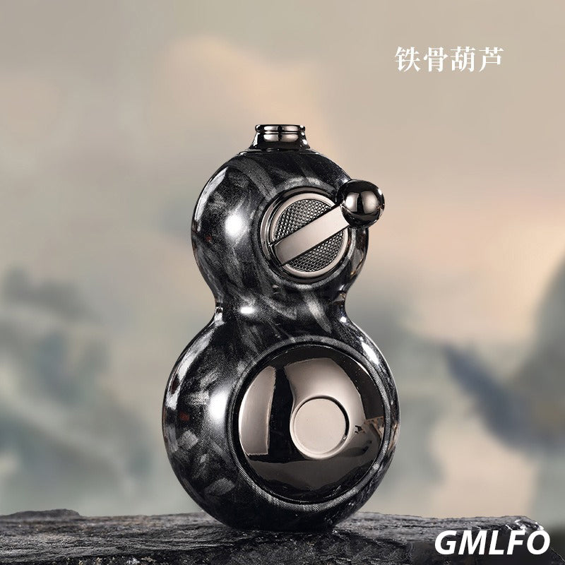 Black Myth WuKong Creative Rotating Alloy Gourd, Green Flame Windproof Inflatable Lighter